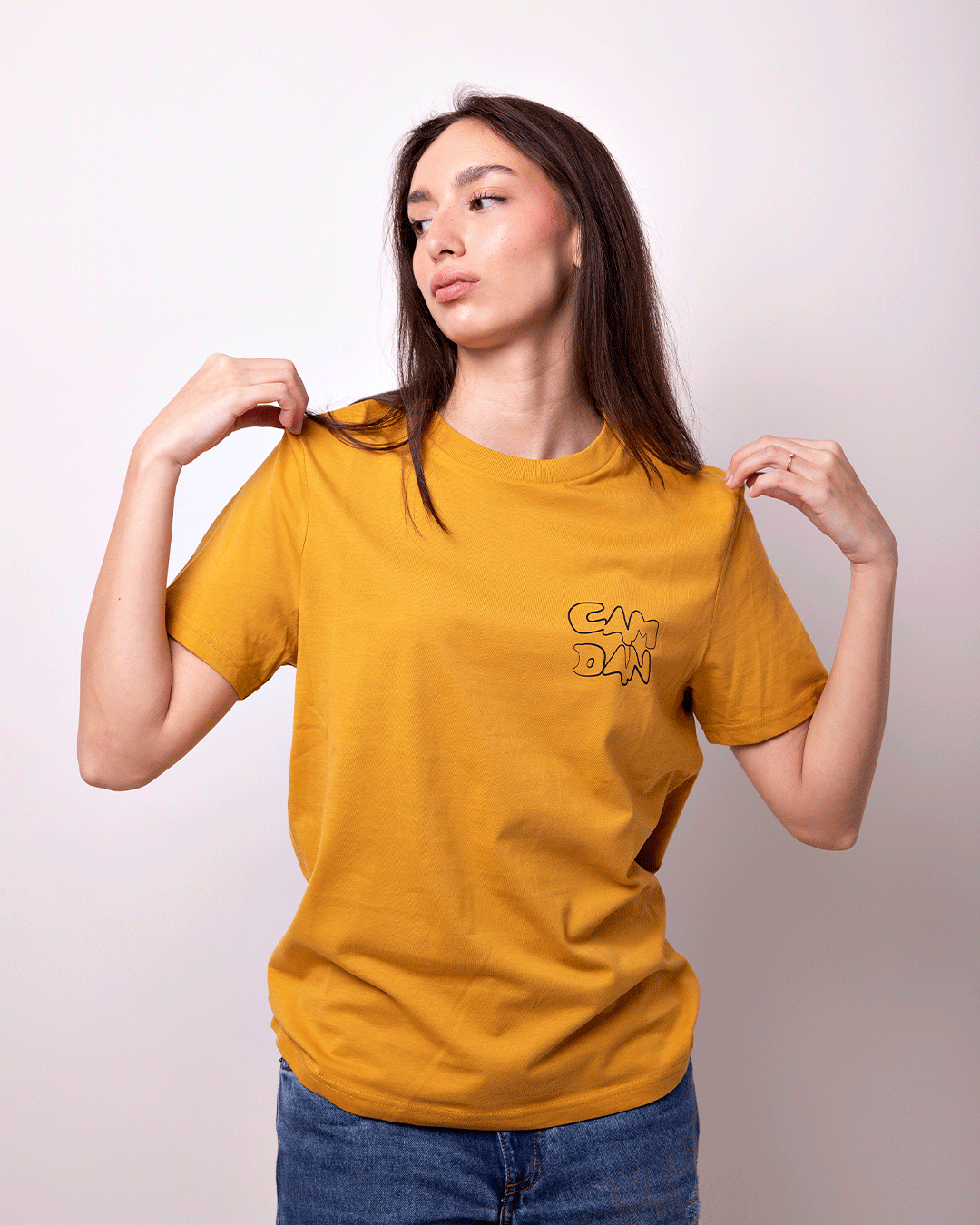 Camiseta Calavera Ocre