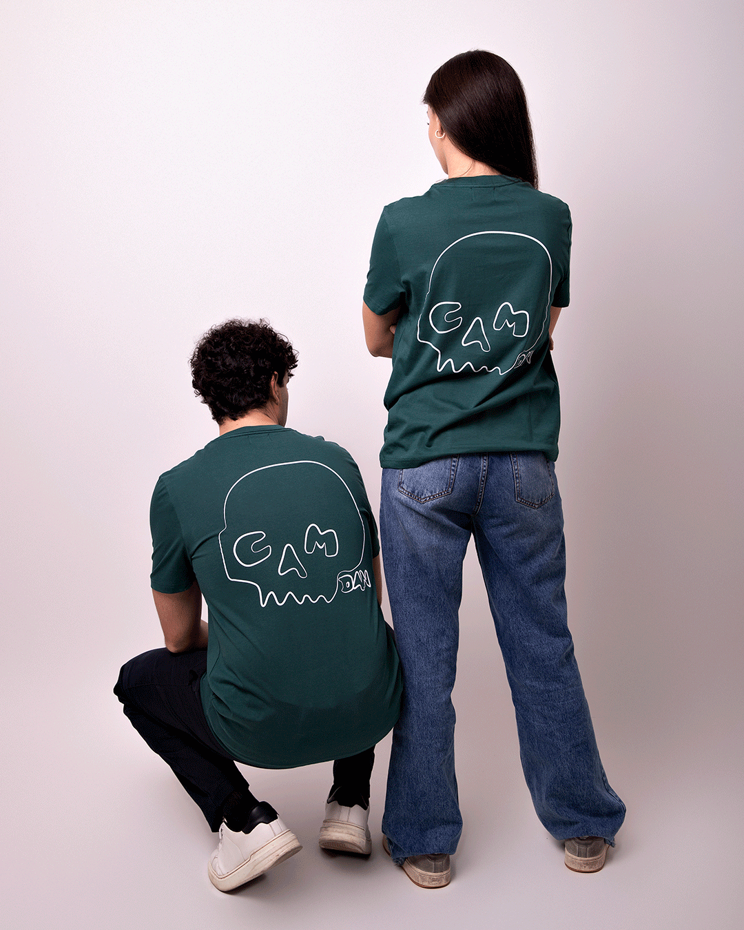 Camiseta Calavera Verde