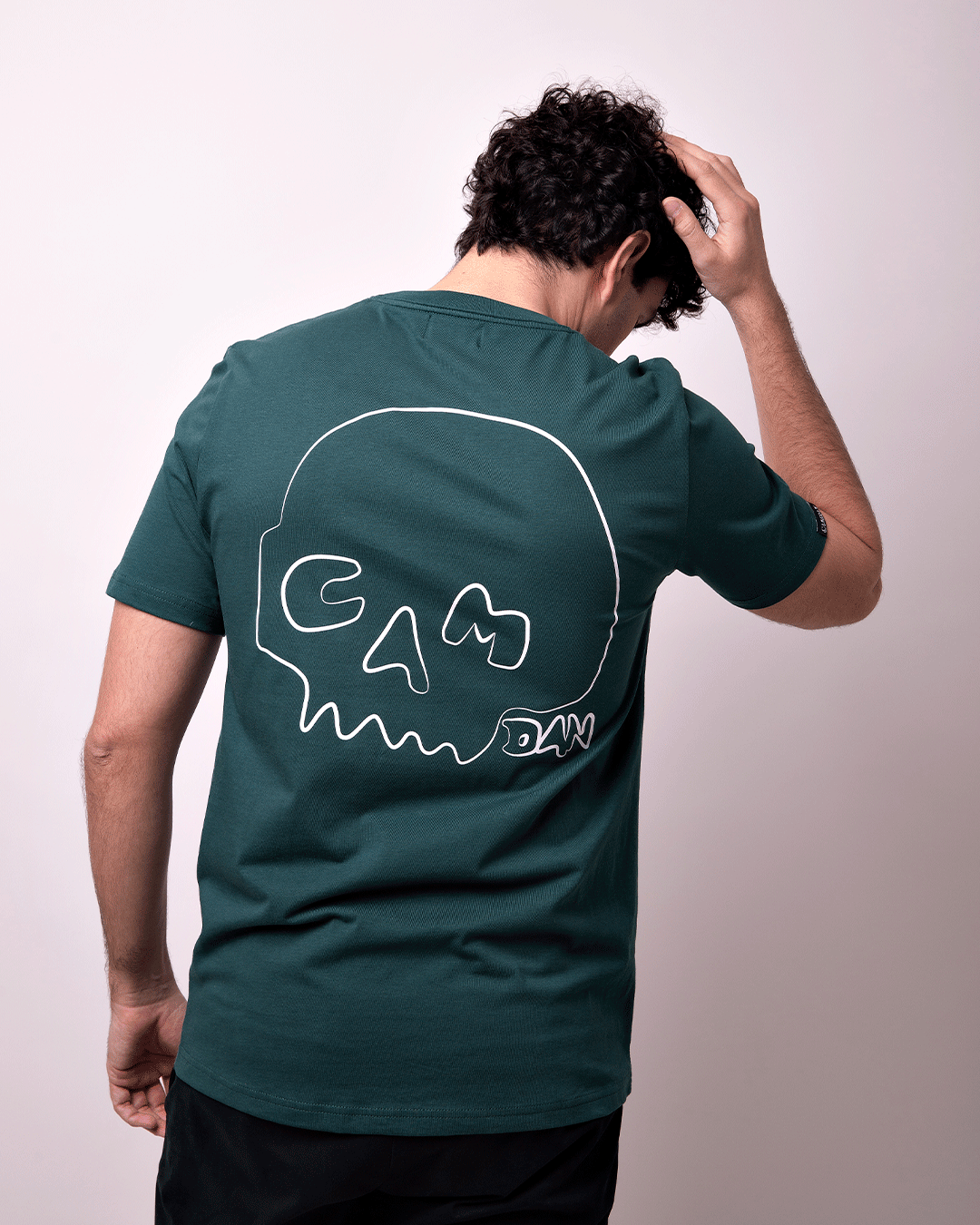 Camiseta Calavera Verde