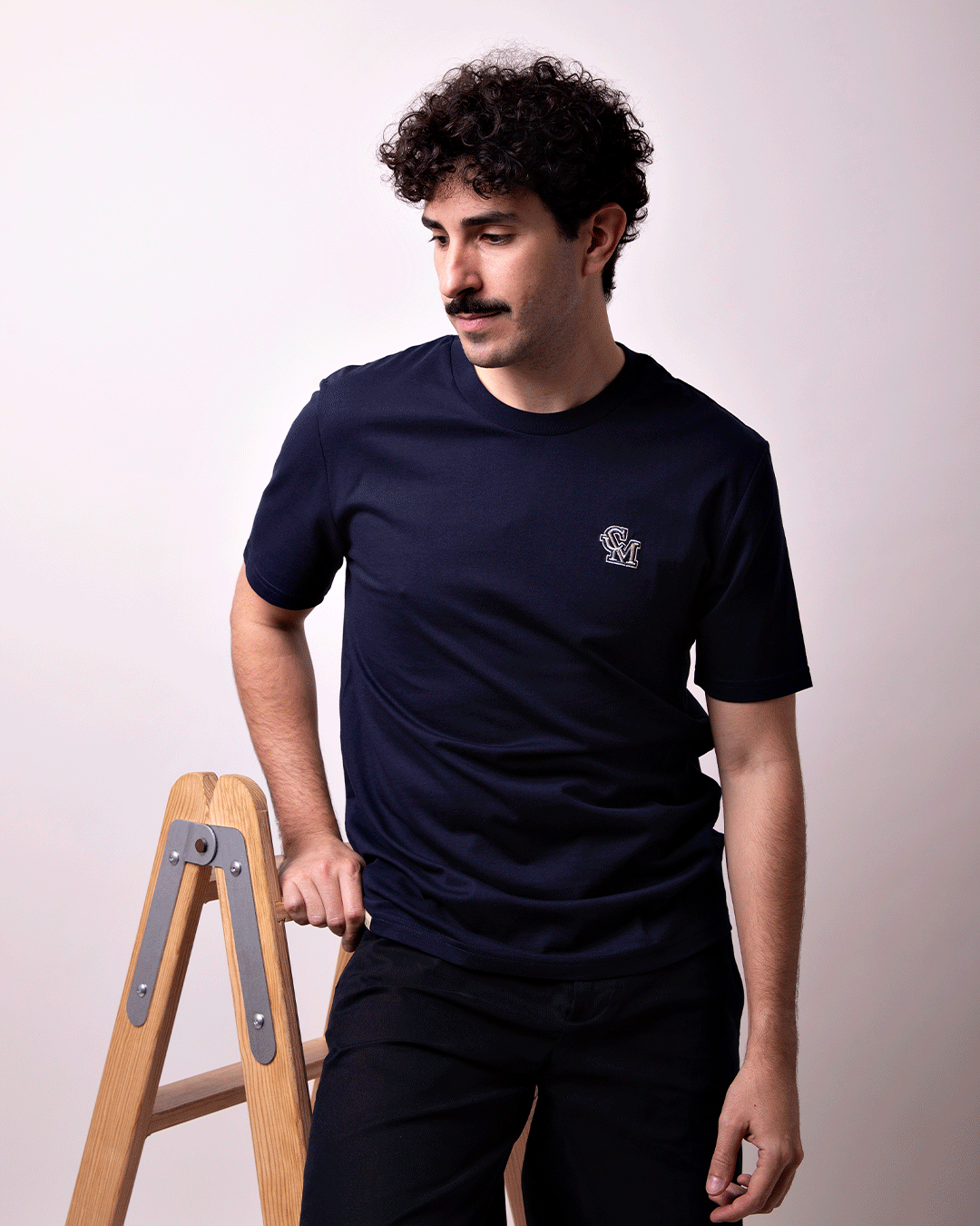 Camiseta CM Bordado Azul