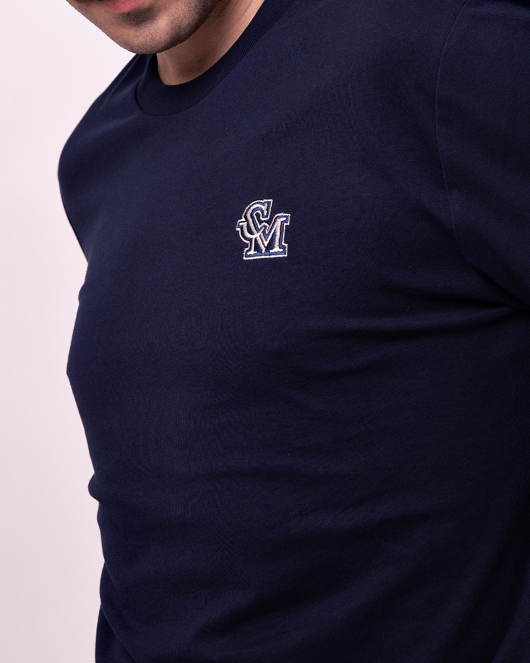 Camiseta CM Bordado Azul