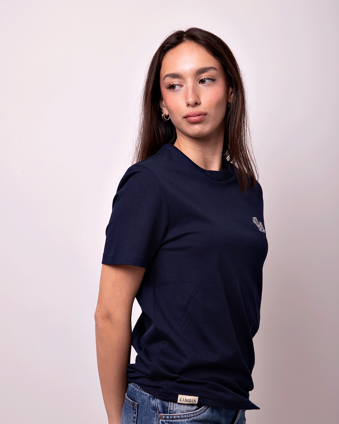 Camiseta CM Bordado Azul