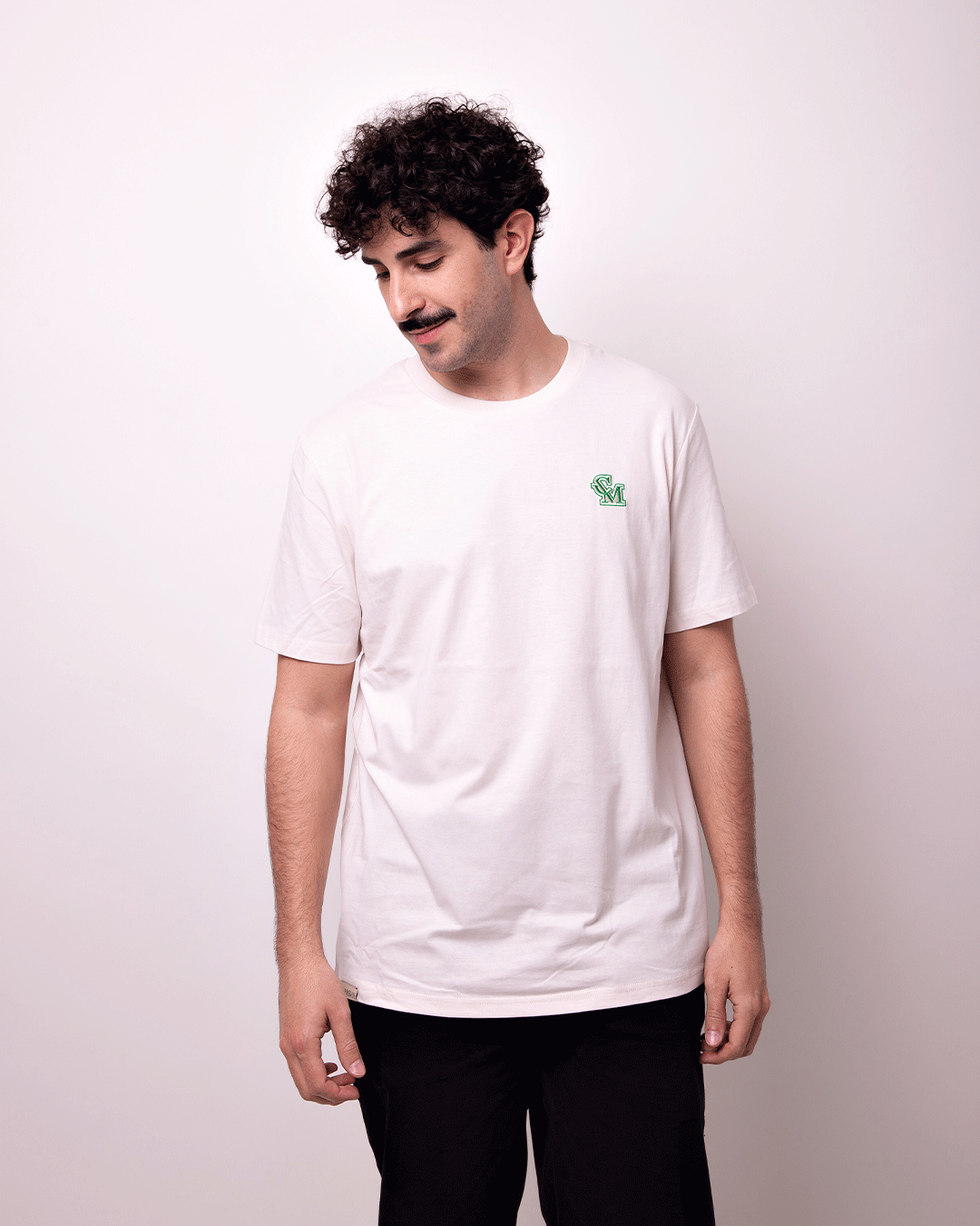 Camiseta CM Bordado Blanca