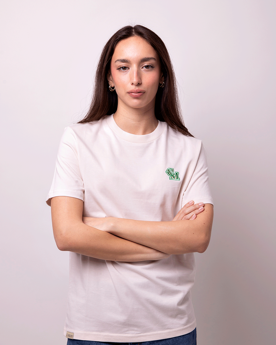 Camiseta CM Bordado Blanca