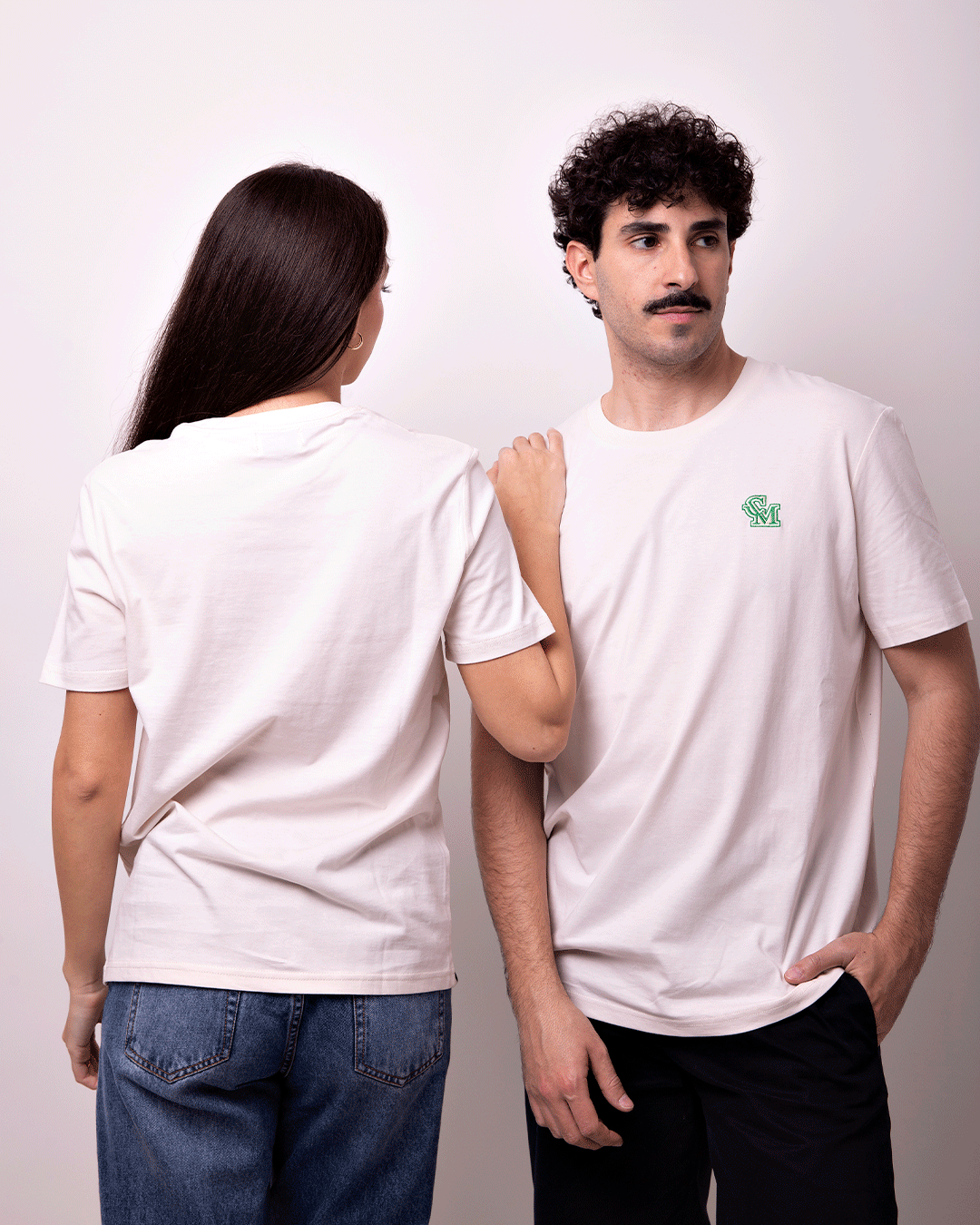 Camiseta CM Bordado Blanca