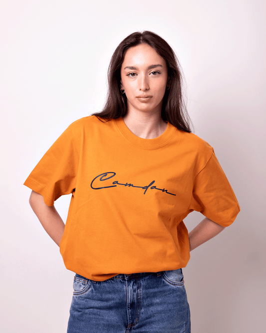 Camiseta Firma Naranja