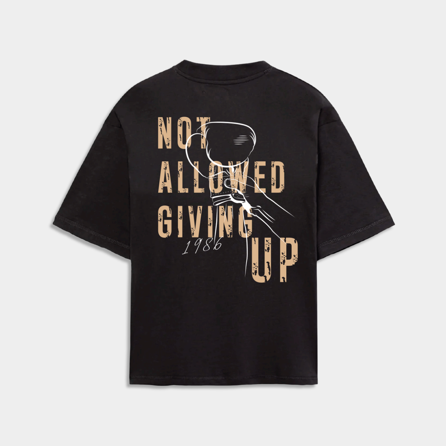 Camiseta Oversize Not Allowed Negra