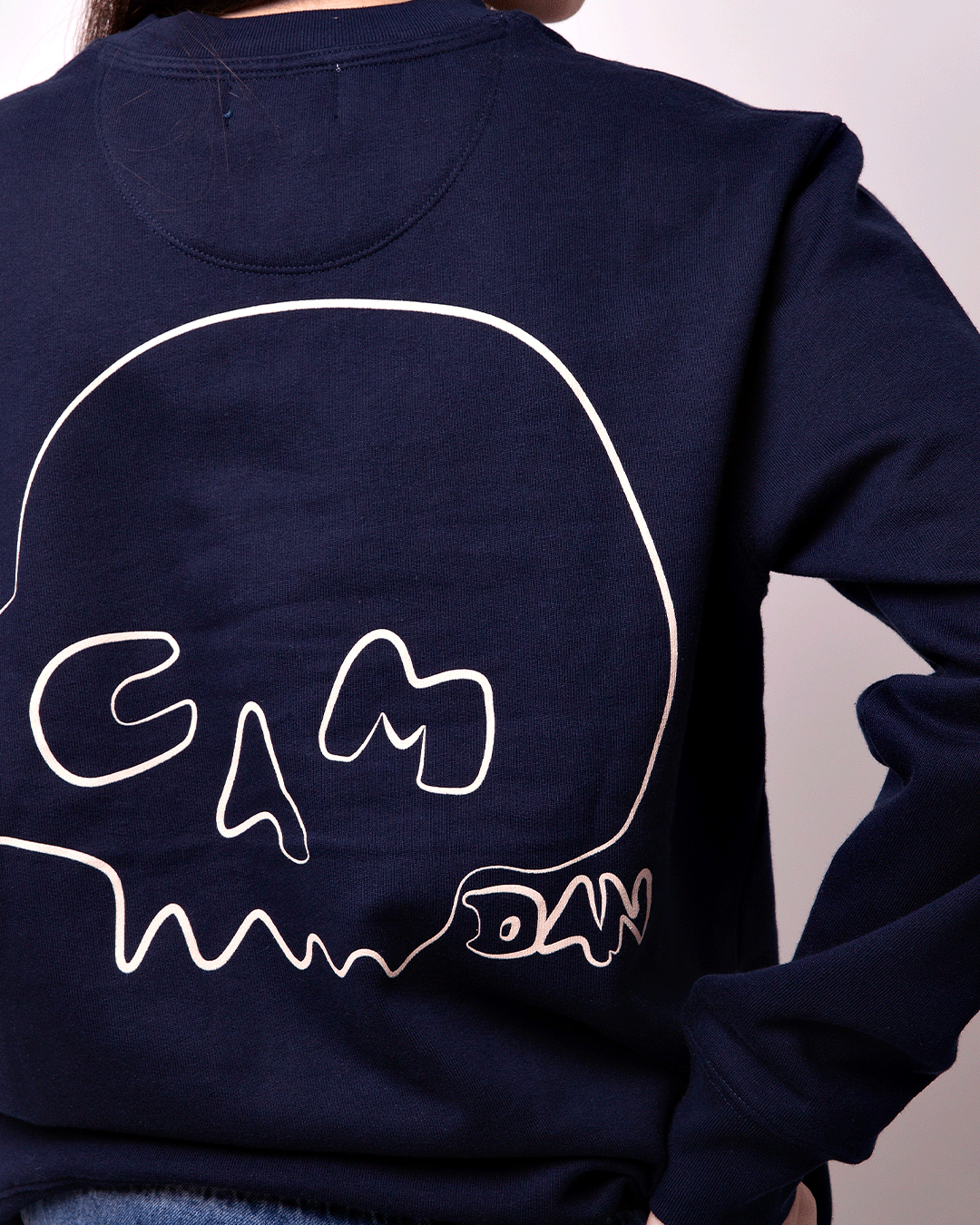 Sudadera Calavera Azul
