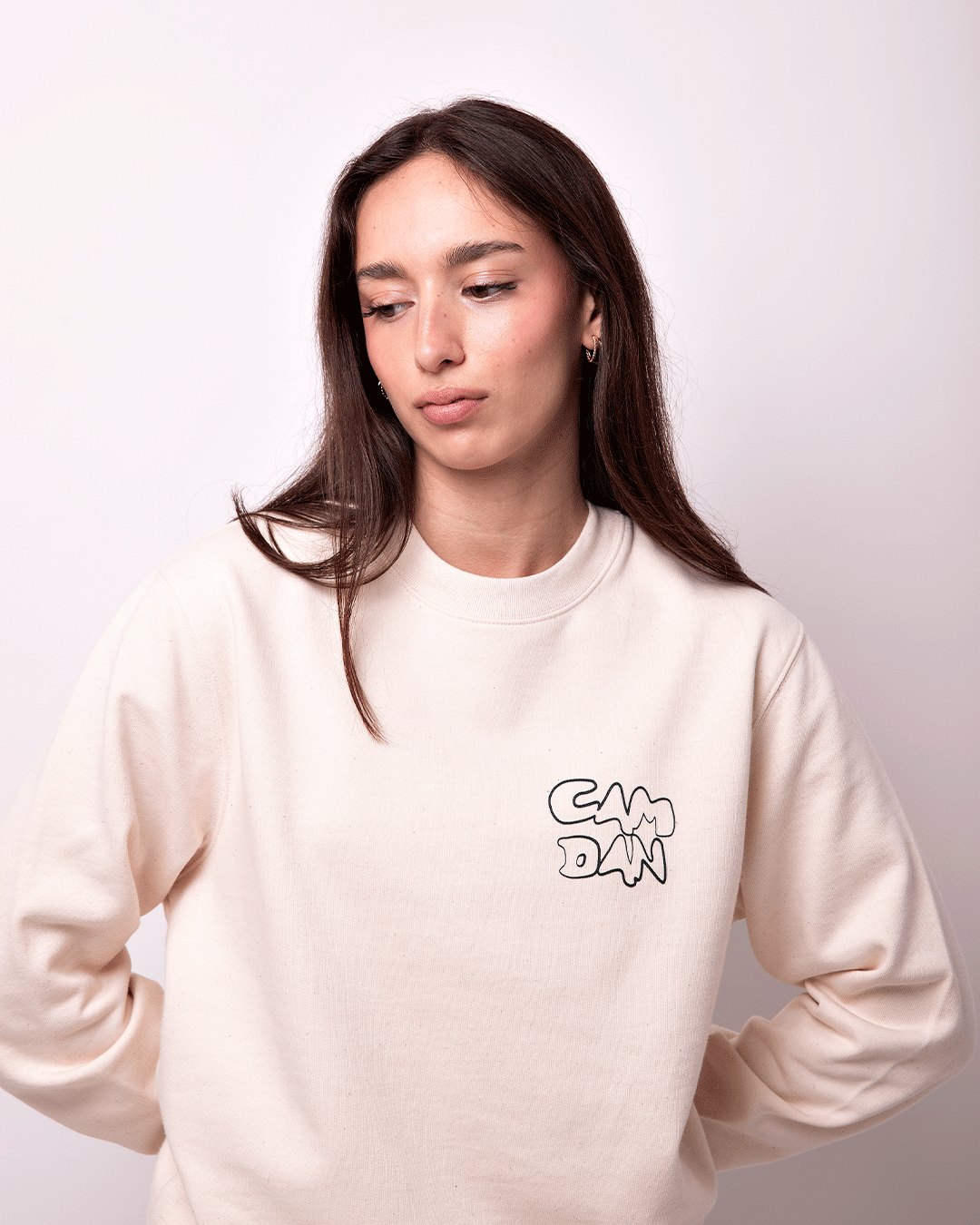 Sudadera Calavera Beige