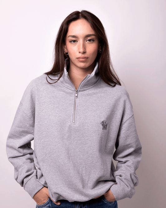 Sudadera Zipper Gris
