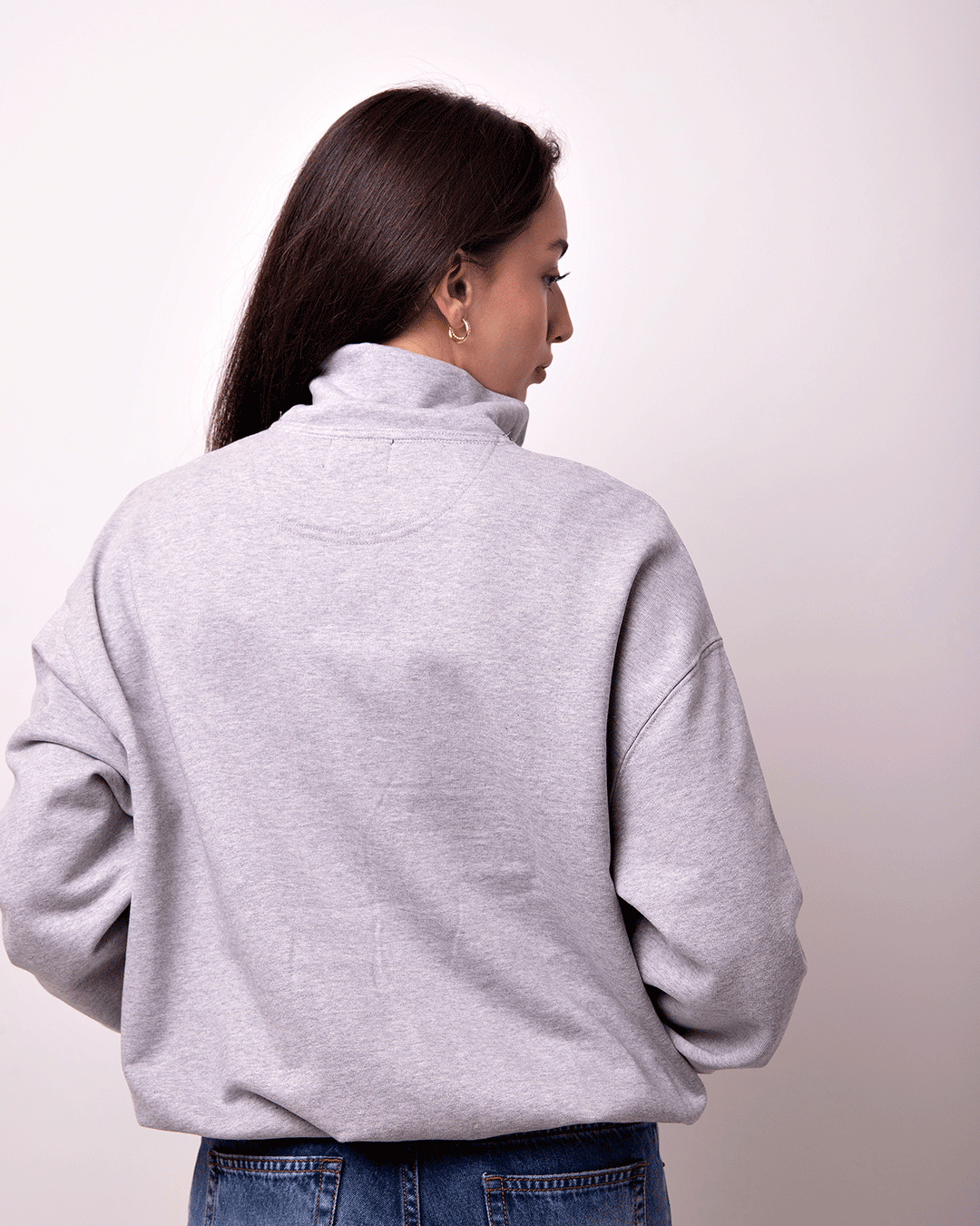 Sudadera Zipper Gris