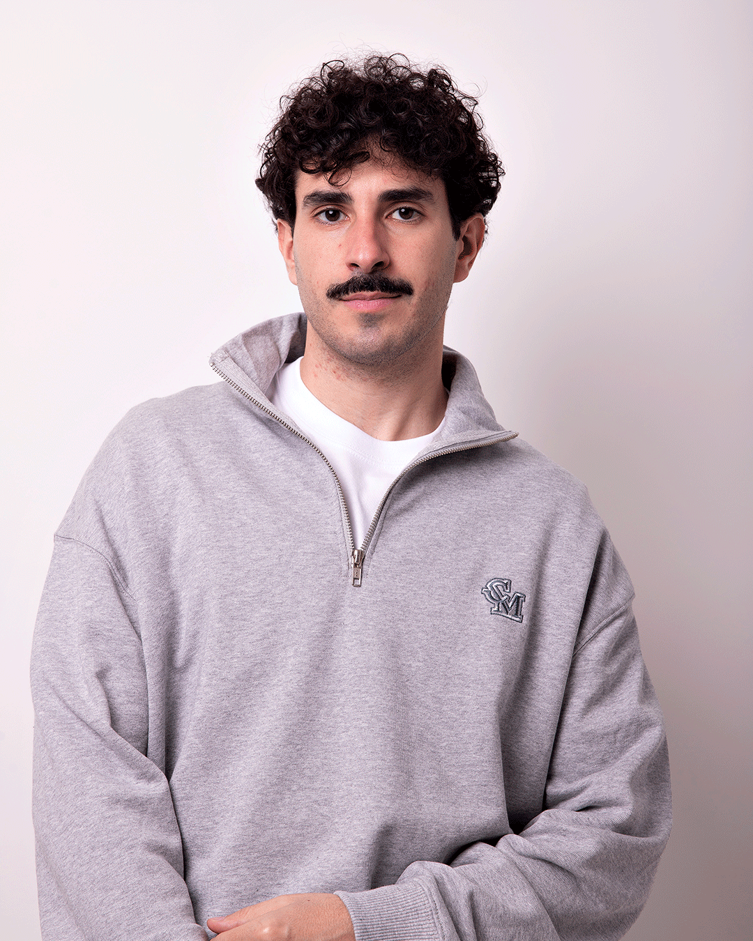 Sudadera Zipper Gris