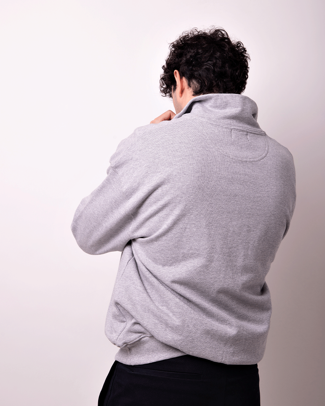 Sudadera Zipper Gris