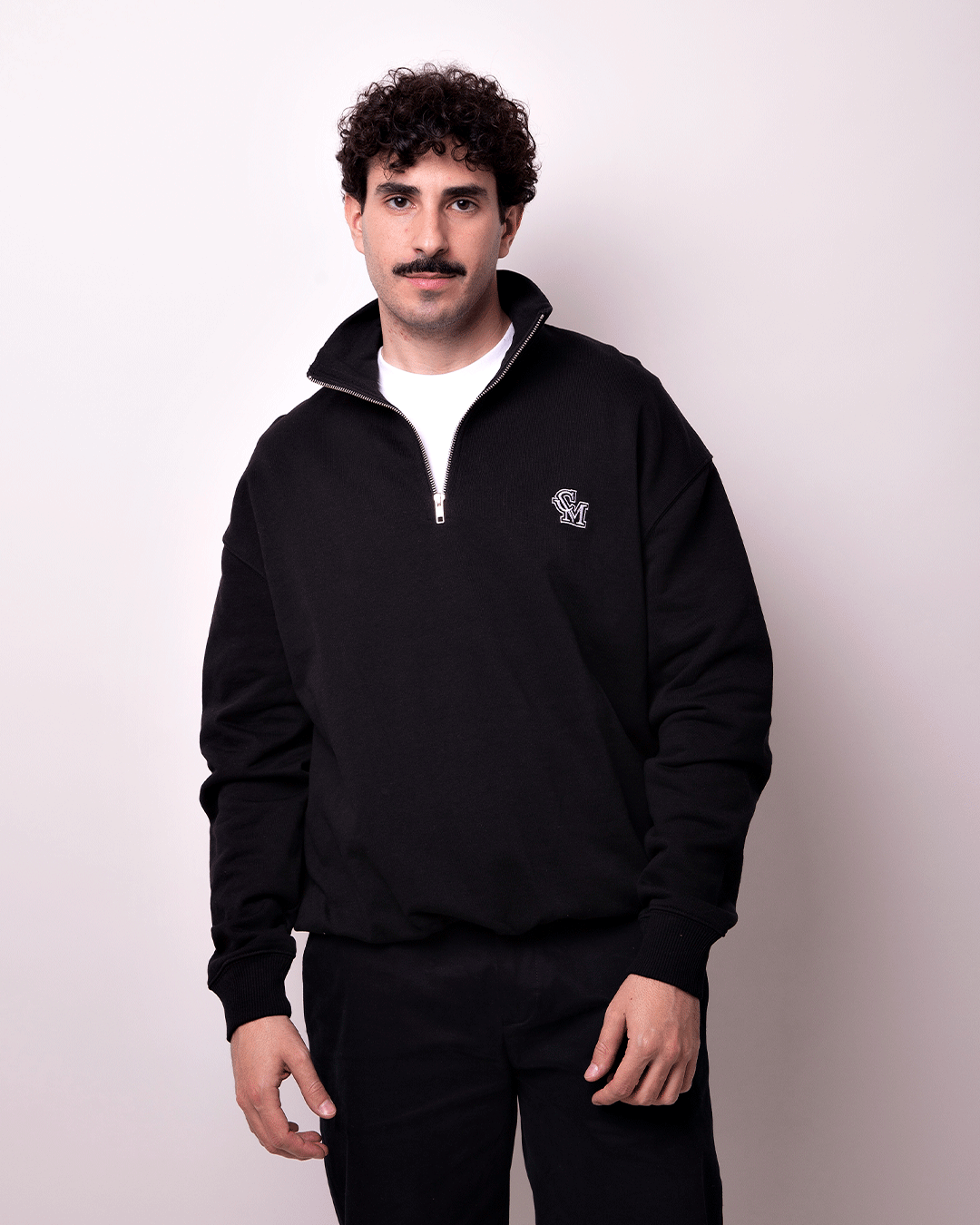 Sudadera Zipper Negra