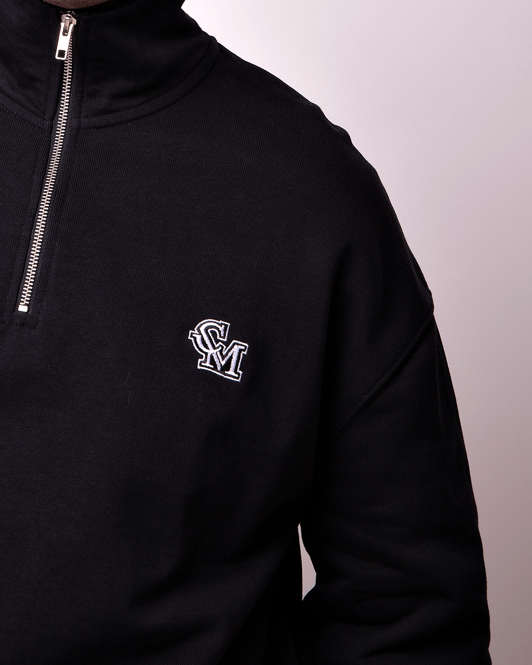 Sudadera Zipper Negra