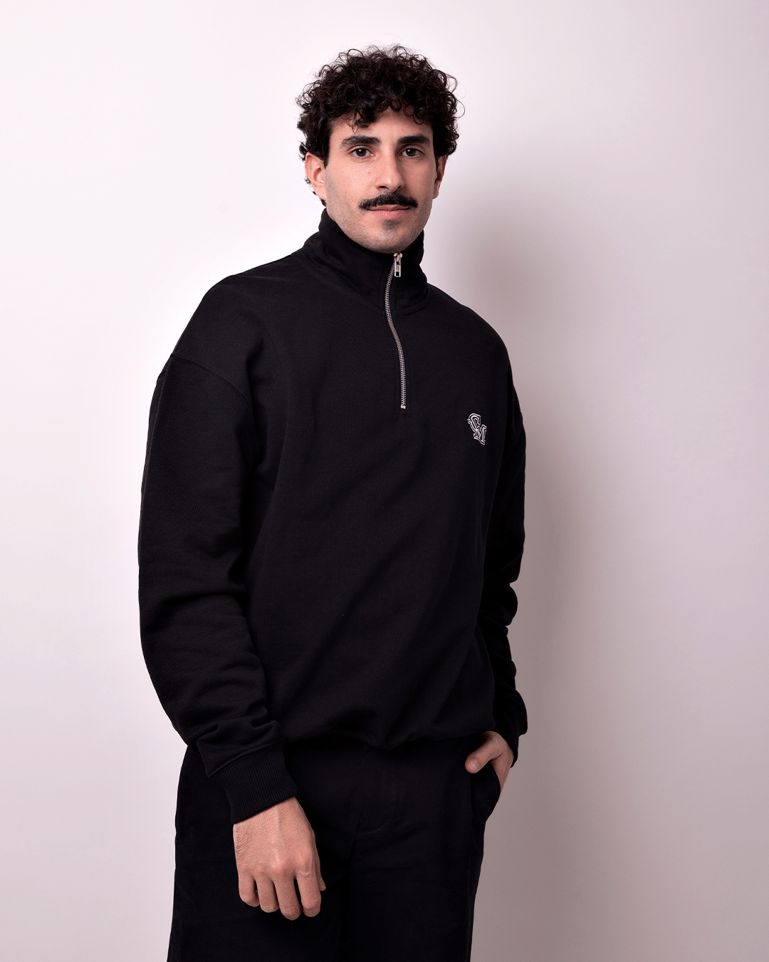 Sudadera Zipper Negra