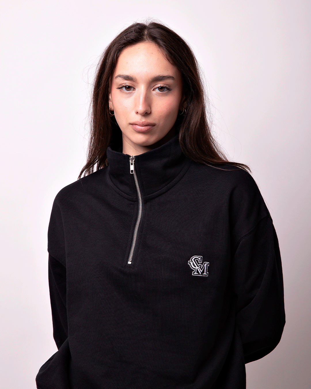 Sudadera Zipper Negra