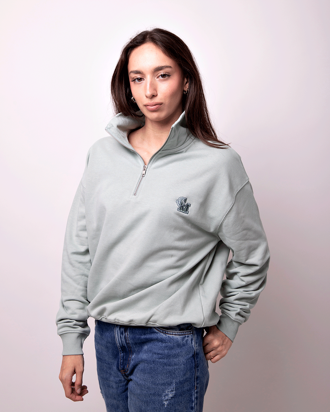 Sudadera Zipper Verde