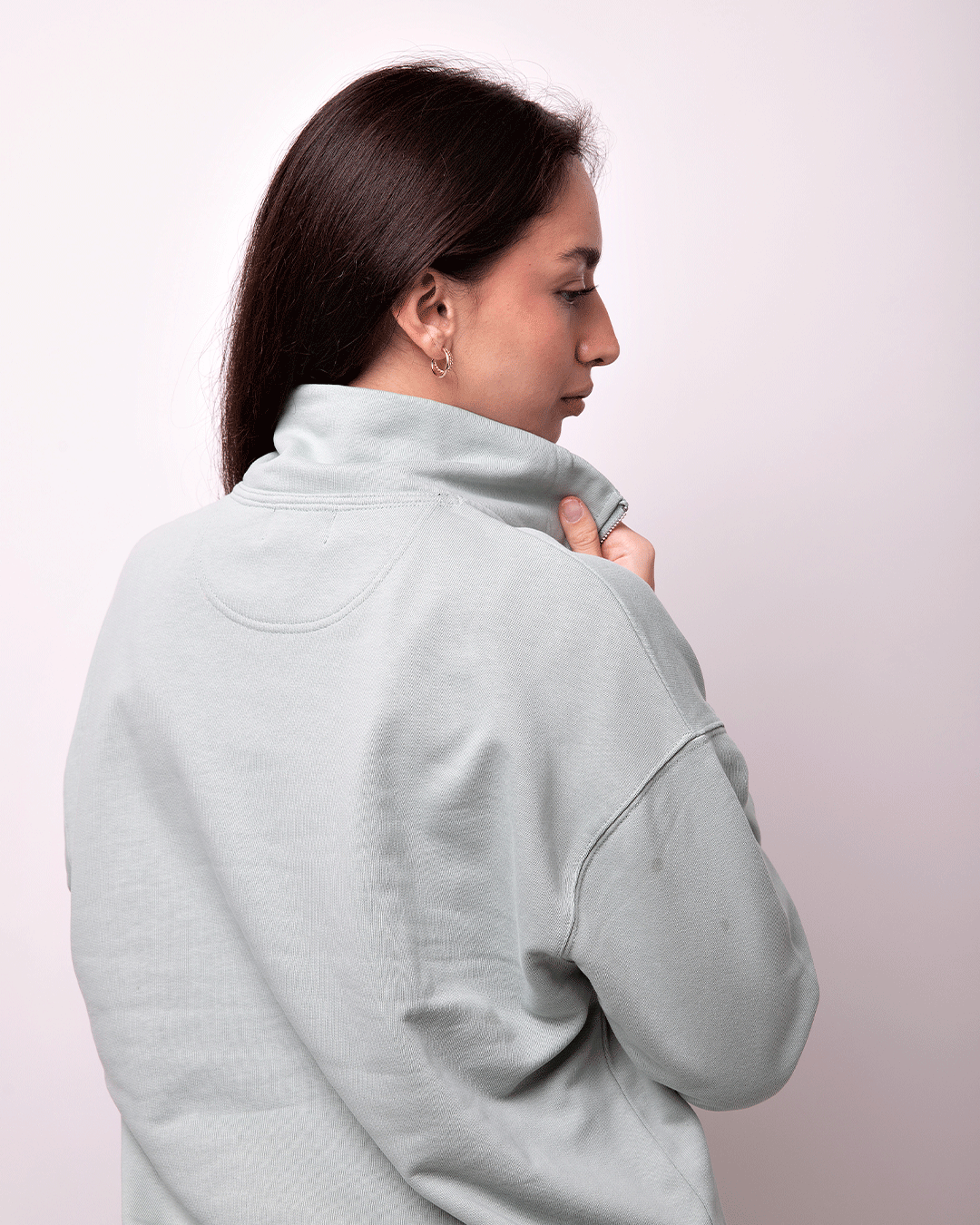 Sudadera Zipper Verde