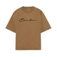 Camiseta Oversize Streak Camel