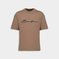 Camiseta Oversize Streak Marrón