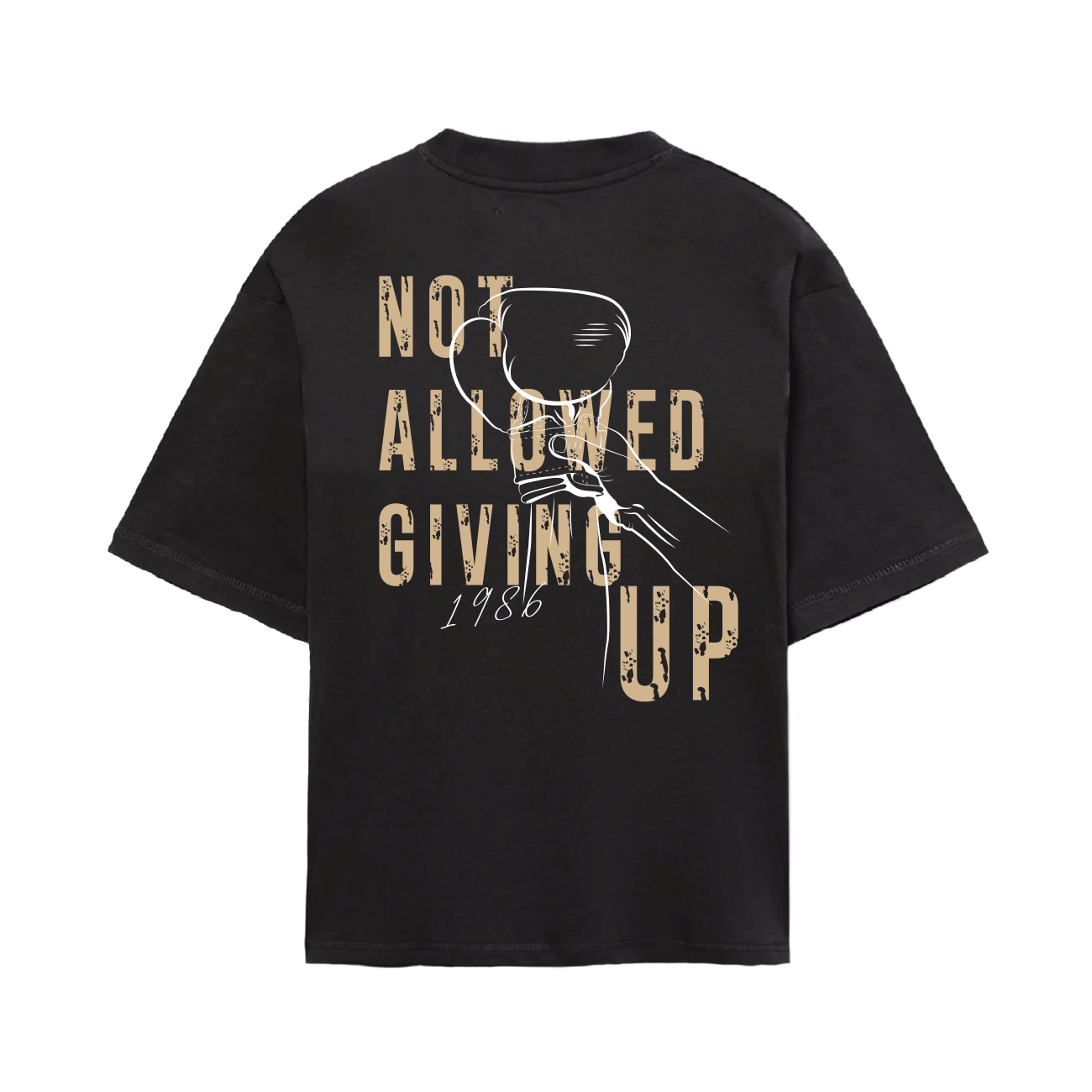 Camiseta Oversize Not Allowed Negra